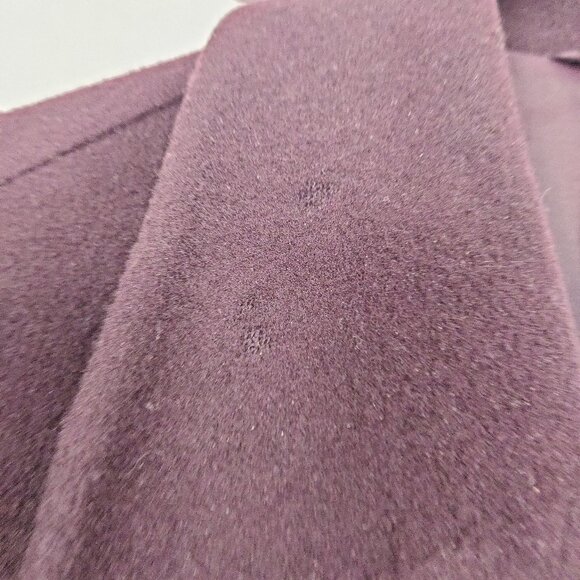 Hugo Boss Men's 100% Wool Burgundy Purple Pea Coat Size Medium Quiet Luxury - Picture 5 of 11